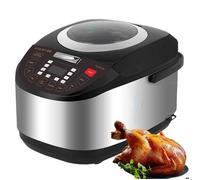 Cuiseur à riz - Noir - 5 L - 900 W - Cuve intérieure amovible - Pour 6 à 7 personnes - Bouton poussoir