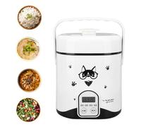 Cuiseur à Riz, Petit Cuiseur à Riz de 1,2 L avec Casserole Intérieure Antiadhésive, Cuillère à Riz, Réservation 24 Heures et Contrôle de la Température, pour les Voyages en