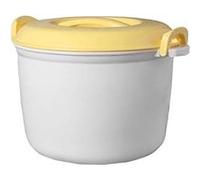 Cuiseur à riz portable pour micro-ondes - Multifonction de 2,8L jaune