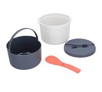 Cuiseur à riz pour four à -ondes, cuiseur vapeur résistant aux hautes températures, 2 couches sans BPA, ustensiles de cuisine pour des grains de riz parfaitement cuits dans tous