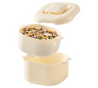 Cuiseur À Riz Pour Micro-ondes - Batterie De Cuisine Pour Cuiseur Vapeur 1700 Ml | Vapeur Pour Aliments, Récipient De Cuisson Antiadhésif, Bol Ventilé En Plastique Pour Cuisine, Fête À