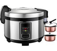 Cuiseur à riz professionnel, électrique à double paroi, pour hôtels et restaurants, isolation automatique pour cantines et écoles, pour 10 à 50 personnes, idéal pour la restauration et les grands