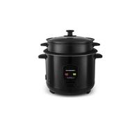 Schneider - Souffle De Riz - Noir - Cuiseur à Riz 1,8l - Panier Vapeur - Maintien Au Chaud