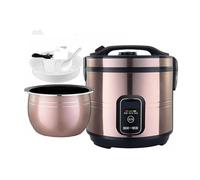 Cuiseur à Riz-Vapeur (3-7 L) Multifonctionnel pour la Maison, Maintien Automatique de la Chaleur, revêtement intérieur antiadhésif, pour 1 à 12 Personnes 220-240 V US/EU (4 L)