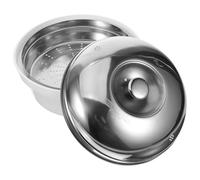 Cuiseur à Riz Vapeur pour Micro-ondes, Acier Inoxydable, Argenté | Cuve Plastique et Acier Inoxydable, Cuisson Rapide, Nettoyage Facile, pour Riz et Raviolis Vapeur