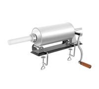 Cuiseur à saucisses manuel 3 l en acier inoxydable avec 4 tubes de remplissage et 2 vis de serrage Type manivelle Type de remplissage de saucisses Machine à saucisses manuelle pour restaurants, snacks