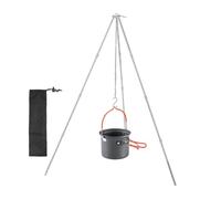Cuiseur À Trépied De Camping - Trépied De Cuisson Réglable En D'aluminium Pour Feu Ďe Camp | Support Đe Pot Suspendu D'extérieur Pliable Et Léger, Équipement D́e Cuisine Pour Survie