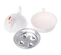 Cuiseur à œufs au micro-ondes pour poule - Pocheuse à vapeur - Ustensile de cuisine - 4 œufs