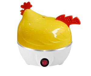 Cuiseur à œufs avec capacité de 7 œufs - Adorable cuiseur vapeur en forme de poule pour petit déjeuner polyvalent - Cuiseur vapeur compact pour cuisine et voyage - Appareil de cuisine parfait pour