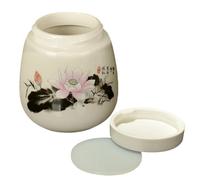 Cuiseur à œufs - Casserole en céramique pour œufs à la coque, émaillée de style vintage, design de table classique, capacité de 220 ml + tasse de cuisson scellée avec couvercle à visser