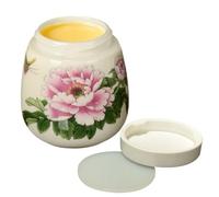 Cuiseur à œufs - Casserole en céramique pour œufs à la coque, émaillée de style vintage, design de table classique, capacité de 220 ml + tasse de cuisson scellée avec couvercle à visser
