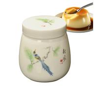 Cuiseur à Œufs Céramique avec Couvercle 220ml, Coquetier Rétro 1-2 | 220ml céramique; couvercle tournant; pour œufs mollets, flan, pudding, soufflé; couple, étudiant, petit déjeuner.
