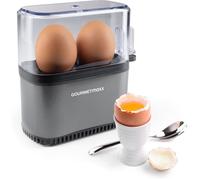 Cuiseur à œufs compact 2 œufs, avec pique-œuf dans le doseur, 3 niveaux de cuisson, pièces lavables