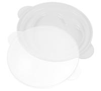 Cuiseur à Œufs Couvercle de Cœur pour Micro-ondes | Polypropylène Blanc, Modèle Réutilisable, Cuisson Vapeur, Accessoire Cuisine, Forme Créative
