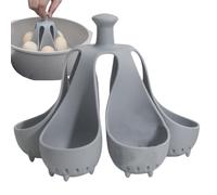 Cuiseur à œufs durs, cuiseur à œufs en silicone gousses pour la cuisson des oeufs, cuisinière à oeufs durs, gadget pour bouillir les œufs en silicone, s'insère dans un tiroir, résistant aux hautes