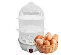 Cuiseur À Œufs Durs Électrique - Marmite À Œufs 3 Niveaux Pour Durs - Machine à Vapeur avec Arrêt Automatique pour Appartement Restaurant Hôtel Location Entreprise Dortoir