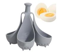 Cuiseur à œufs durs en silicone pour œufs durs, gadget d'ébullition des œufs en silicone, pocheuses, cuiseur, résistant aux hautes températures, tient dans un tiroir, fait des œufs durs ou mous
