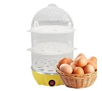 Cuiseur à œufs électrique - Cuiseur vapeur à 3 niveaux avec arrêt automatique - Pour œufs durs - Appareil de cuisine multifonction pour maïs boulettes de porridge