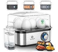 Cuiseur à œufs électrique en acier inoxydable - KESSER - Capacité 8 œufs - 500W - Degré de dureté réglable