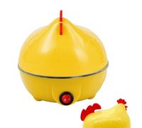 Cuiseur à œufs électrique en forme de poulet - Vapeur rapide pour 7, arrêt automatique pour chemise, capacité et moyenne | Idéal pour le petit-déjeuner et les aides en cuisine