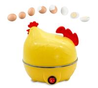 Cuiseur à œufs électriques - Caplet de 7-Egg Forme de poulet Rapid Egg Steamer Cuideur | Bouchoir électrique et vapeur, Auto s'est arrêté pour les œufs pochés, moyens et durs