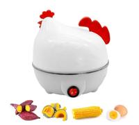 Cuiseur à œufs électriques - Caplet de 7-Egg Forme de poulet Rapid Egg Steamer Cuideur | Bouchoir électrique et vapeur, Auto s'est arrêté pour les œufs pochés, moyens et durs
