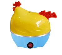 Cuiseur à œufs en forme de poule avec capacité de 7 œufs - Cuiseur à petit déjeuner polyvalent pour des résultats parfaits (C, 16 cm)