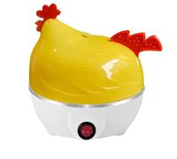 Cuiseur à œufs en forme de poule avec capacité de 7 œufs - Cuiseur à petit déjeuner polyvalent pour des résultats parfaits (D, 16 cm)