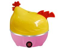 Cuiseur à œufs en forme de poule avec capacité de 7 œufs - Cuiseur à petit déjeuner polyvalent pour des résultats parfaits (B, 16 cm)