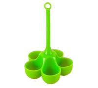 Cuiseur à œufs en silicone,Porte-œufs en silicone à 5 grilles avec poignée anti-brûlure - Grille polyvalente pour la cuisson des œufs compatible avec la cocotte instantanée, préparation r