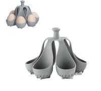 Cuiseur à œufs en silicone, résistant aux hautes températures, cuit-œufs à la vapeur pour la maison, préparation rapide du petit-déjeuner, ustensiles de cuisine