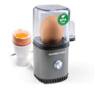 Cuiseur à œufs GOURMETmaxx 70W 1 œuf Egg Boiler Pique-œuf + verre doseur Egg Cooker 3 degrés de cuisson 70W petit format - Acier