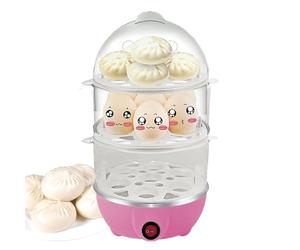 Cuiseur à œufs - Pic à œufs, Cuiseur à œufs parlant de 28 cm - Multicuiseur électrique avec arrêt automatique et couvercle pour cuire à la vapeur des œufs, des nouilles et plus encore, idéal pour la