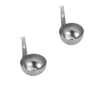 Cuiseur à œufs pochés suspendu en acier inoxydable, 2 coquetiers pour une cuisson facile, pot à œufs pochés
