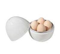 Cuiseur à œufs pour micro-ondes, cuiseur vapeur pour œufs durs avec couvercle, capacité de 1/4 d'œufs cuits pour une cuisson rapide des œufs