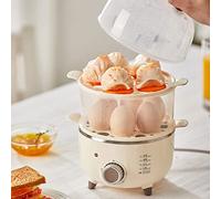 Cuiseur à œufs rapide - Chaudière électrique pour aliments durs ou mous, pochés, omelettes et aliments cuits à la vapeur avec fonction d'arrêt automatique et 2 niveaux, capacité de 14 œufs