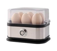 Cuiseur À Œufs Rapide | Cuiseur Électrique 6 Emplacements avec Couvercle Transparent - Pocheuse et Cuit-Vapeur Facile | Pour Œufs à la Coque Durs Omelette Sandwich - Maison Cuisine Voyage Camping