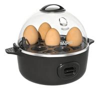 YASHE Cuiseur à œufs, capacité 7 œufs, pour œufs durs, mollets et à la coque, Fonction pocheuse et cuiseur à omelette, Plateau et bol à œufs sans BPA, Arrêt automatique, Signal sonore, Noir