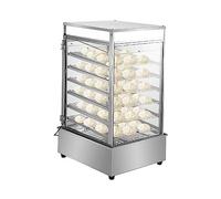 Cuiseur à vapeur électrique commercial 900 W cadre en acier inoxydable à 5 couches avec contrôle de la température pain cuit à la vapeur petits pains chauffe-plats