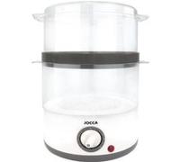 Jocca Cuiseur à vapeur 5555 – double étage 400 W – blanc et bleu