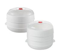 Cuiseur à vapeur pommes de terre micro-ondes - Lide plateau légumes empilable, solution compacte Reads rapides | Utilisation la cuisine, restes réchauffage, cuisine du dortoir des élèves, solutions dé