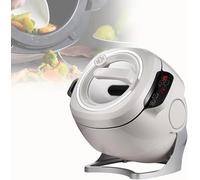 Cuiseur automatique intelligent 2000 W 6 L, rotation à 360 °, démarrage intelligent en un clic, trois vitesses réglables, pour sautés, ragoûts et cuissons+