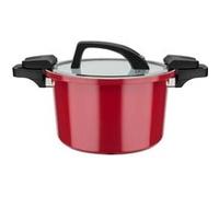 GSW Cuiseur basse pression 24 cm 6 L Aluminium forgé Induction Rouge