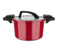 Cuiseur basse pression - GSW - 24 cm - 6 L - Aluminium forgé - Induction - Rouge