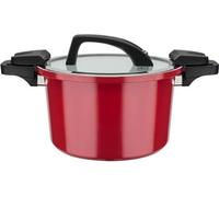 Cuiseur basse pression - GSW - 24 cm - 6 L - Aluminium forgé - Induction - Rouge