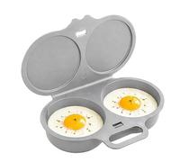 Cuiseur/cuiseur-vapeur pour 2 œufs au micro-ondes | Cuiseur à œufs rapide pour petit-déjeuner avec couvercle - en polypropylène (PP), pour une cuisson rapide au micro-ondes