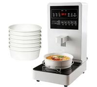 Cuiseur de pâtes à écran tactile commercial, cuiseur automatique de nouilles avec commandes en libre-service, fonctionnement silencieux pour cantines, restaurants et magasins de proximité