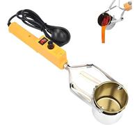 Cuiseur de Plomb Portatif，Four de Soldure Électrique - 150W-300W，Capacité 500-3000g，150-450℃，Portable avec Poignée，pour Moules Poids Pêche Pendentif Métal DIY，Fond Tin Plomb Colle Cire(150W)