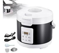 Cuiseur de Riz, Cuiseur à Riz de Voiture 200W, Rice Cooker Capacité 2/3L, Cuiseur de Riz électrique Portable Multifonctionnel, Maintient au chaud, Cuve antiadhésive, pour Voiture 12V 24V 220V (3L)