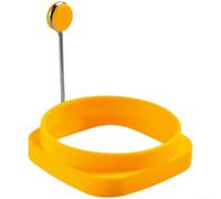 Cuiseur d'œufs carré en silicone antiadhésif Accessoire de cuisine (Jaune) | Silicone de qualité supérieure, résistant à la chaleur jusqu'à 230 °C, flexible, durable, passe au lave-vaisselle